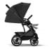 Коляска прогулочная Cybex Talos S Lux шасси BLK (с дождевиком), Moon Black (Черный)