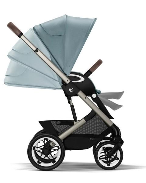 Коляска прогулочная Cybex Talos S Lux шасси TPE (с дождевиком), Sky Blue (Голубой)