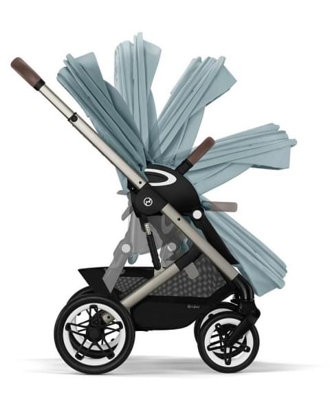Коляска прогулочная Cybex Talos S Lux шасси TPE (с дождевиком), Sky Blue (Голубой)