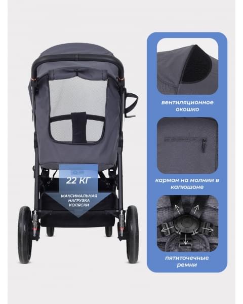 Коляска прогулочная Mowbaby Trail 2025 Graphite