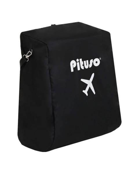 Коляска прогулочная Pituso Pera PU, Black (Черный)