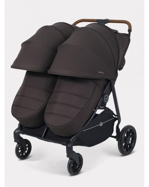 Коляска прогулочная для двойни Rant Twinny Chocolate 2025