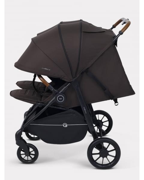 Коляска прогулочная для двойни Rant Twinny Chocolate 2025
