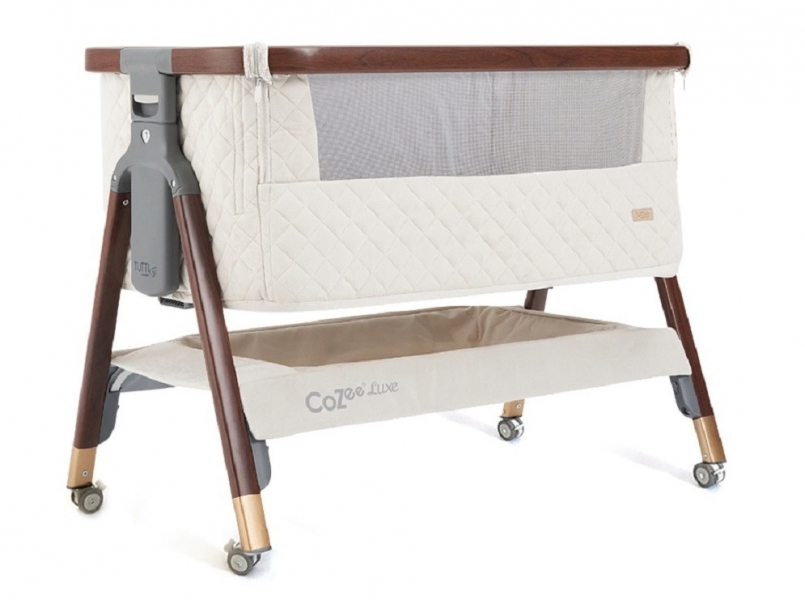 Колыбель приставная Tutti Bambini CoZee Luxe с колесами Walnut/Cream 6506 купить в Москве на официальном сайте | Цена, каталог
