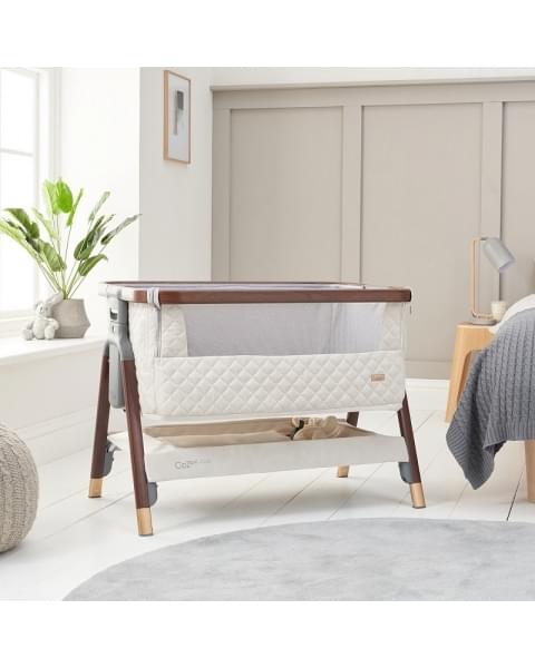 Колыбель приставная Tutti Bambini CoZee Luxe с колесами Walnut/Cream 6506 купить в Москве на официальном сайте | Цена, каталог