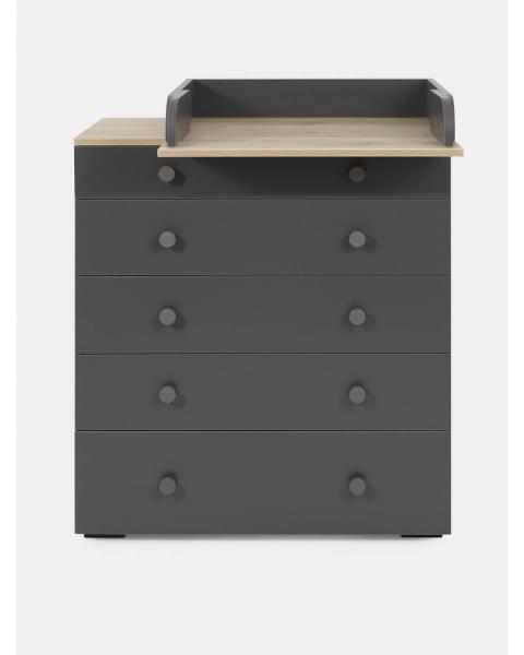 Комод пеленальный Rant Levi 80/5 с органайзером Moon grey