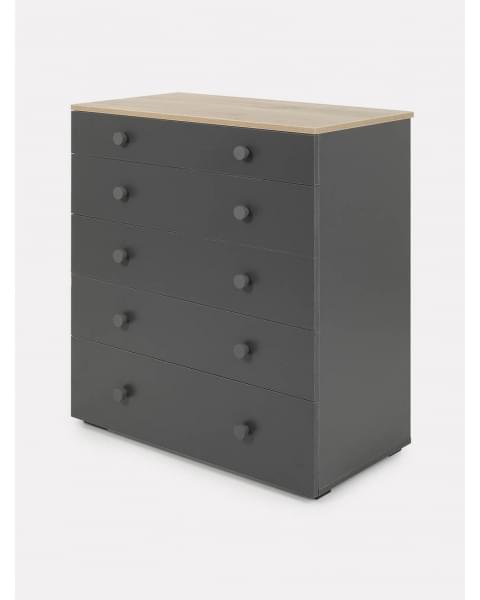 Комод пеленальный Rant Levi 80/5 с органайзером Moon grey