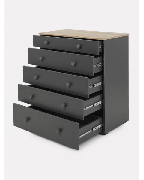 Комод пеленальный Rant Levi 80/5 с органайзером Moon grey