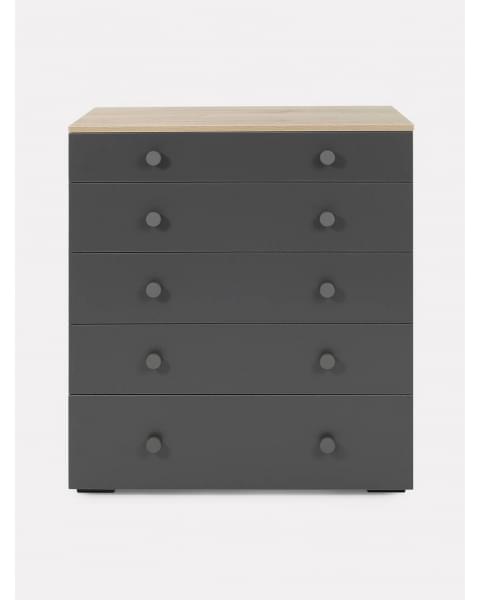 Комод пеленальный Rant Levi 80/5 с органайзером Moon grey