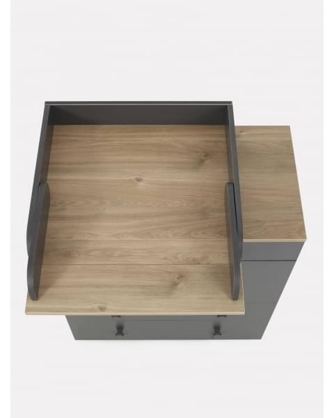 Комод пеленальный Rant Levi 80/5 с органайзером Moon grey