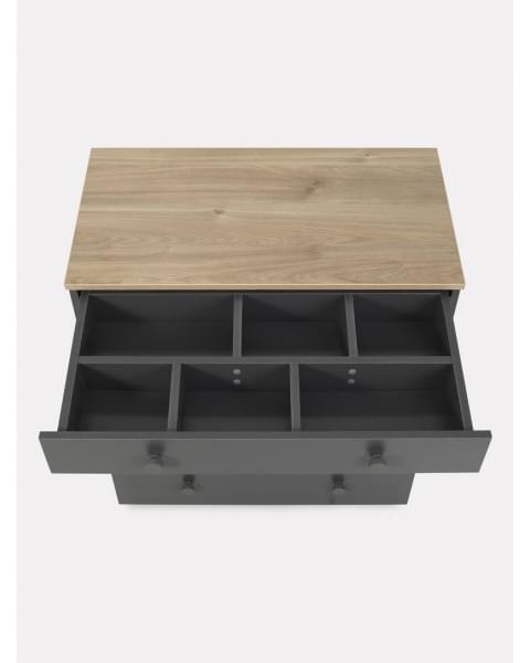 Комод пеленальный Rant Levi 80/5 с органайзером Moon grey