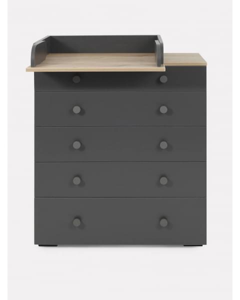 Комод пеленальный Rant Levi 80/5 с органайзером Moon grey