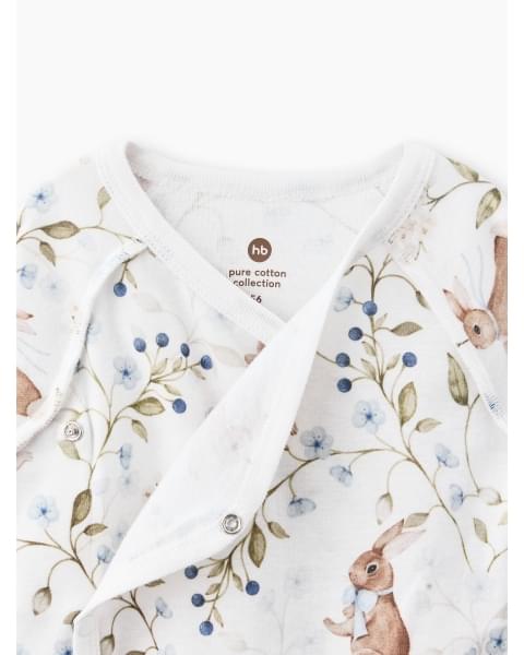 Комплект для новорожденного на выписку из роддома от Happy Baby white blue