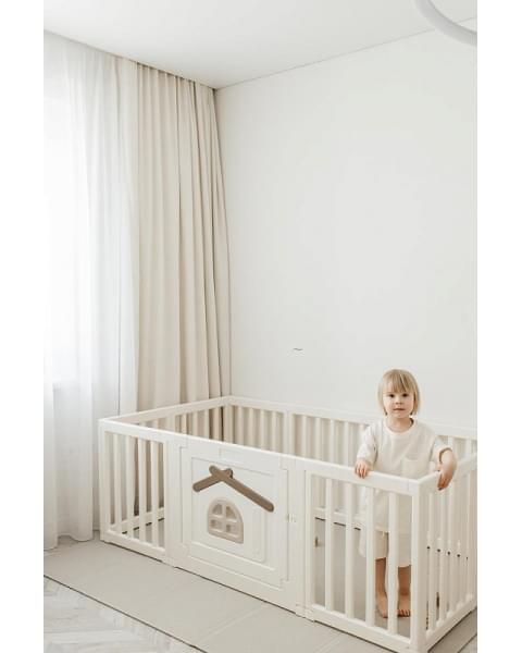 Большой детский игровой манеж UNIX Kids Classic Tree House 150 x 180 Camel