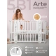Кровать детская 5 в 1 Sweet Baby Arte белая/заяц