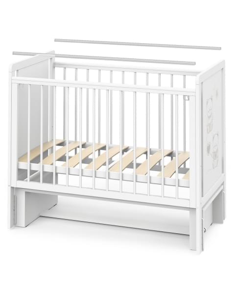 Кровать детская Indigo Happy Friends маятник на колесах