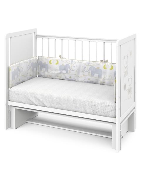 Кровать детская Indigo Happy Friends маятник на колесах