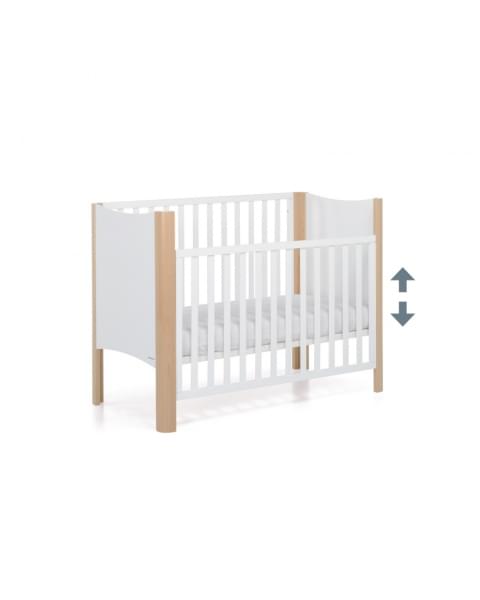 Кроватка детская из бука FOPPAPEDRETTI Gioia Bianco 63х124