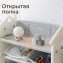 Стеллаж для игрушек и книг UNIX Kids Замок Сastle серый