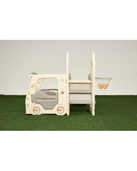 Игровой комплекс с горкой UNIX Kids Bus 171 см Grey