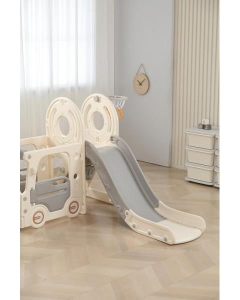 Игровой комплекс с горкой UNIX Kids Bus 171 см Grey