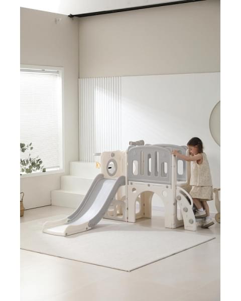 Игровой комплекс с горкой UNIX Kids Star Grey