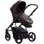 Детская коляска Bebetto Pelpasso Pro 3 в 1 с автокреслом Avionaut Cosmo 05 Brown коричневая кожа/коричневая рама
