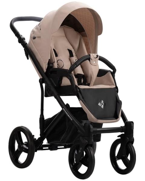 Детская коляска Bebetto Magnum Light SE 2 в 1 08 св.бежевый, черная рама
