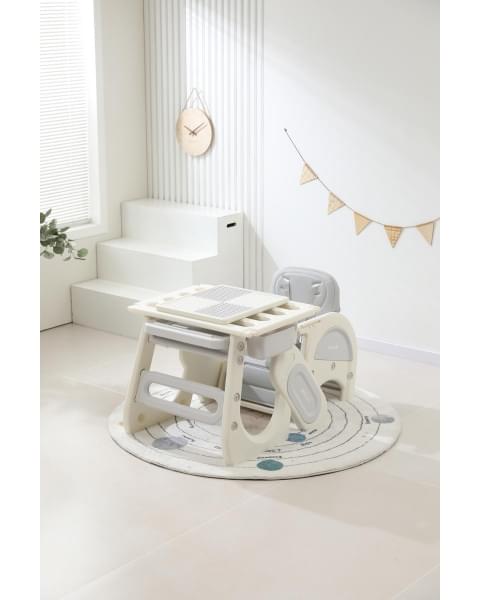 Стул для кормления UNIX Kids Cloud Трансформер (3 in 1) Grey