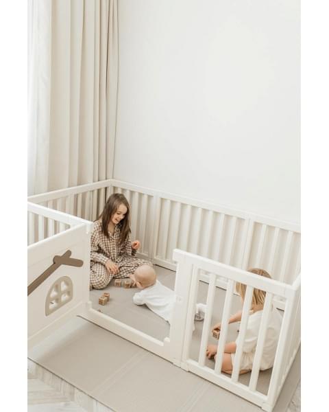 Большой детский игровой манеж UNIX Kids Classic Tree House 150 x 180 Camel