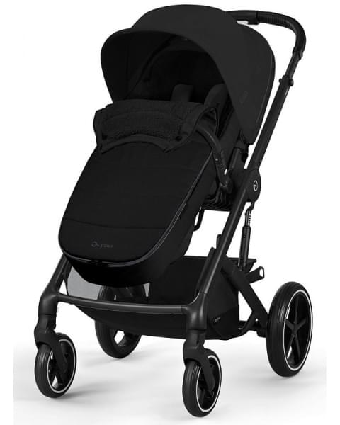 Теплый конверт (накидка на ножки) Cybex в коляску Black