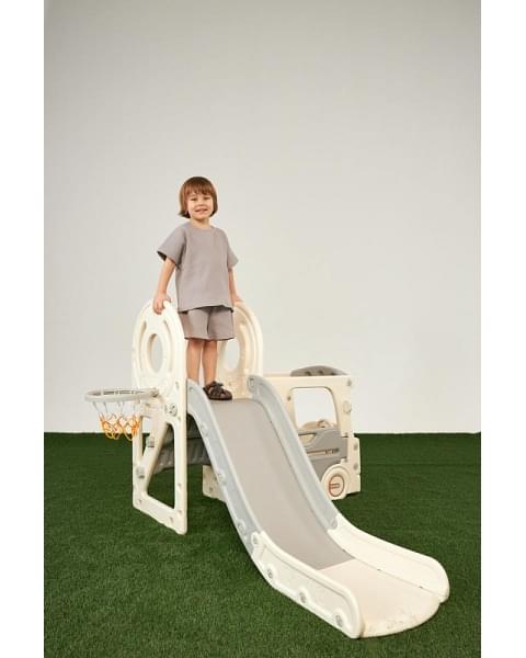 Игровой комплекс с горкой UNIX Kids Bus 171 см Grey