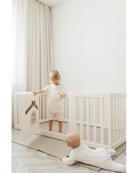 Большой детский игровой манеж UNIX Kids Classic Tree House 150 x 180 Camel