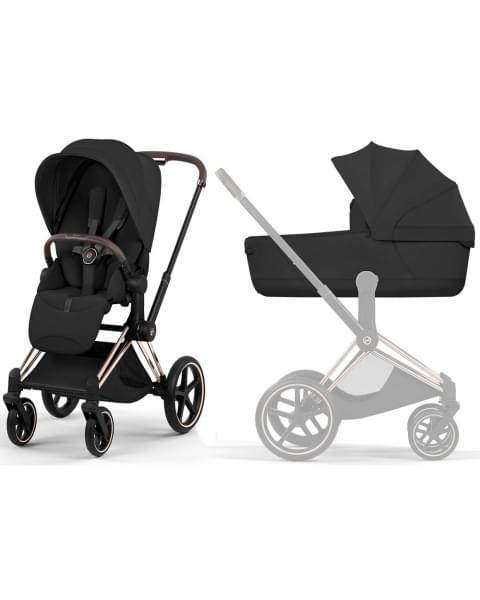 Коляска Cybex Priam V Rosegold Style Collection 2 в 1 Sepia Black