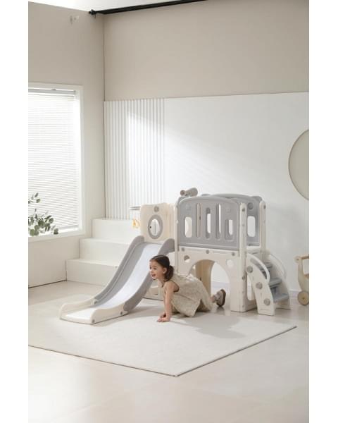 Игровой комплекс с горкой UNIX Kids Star Grey