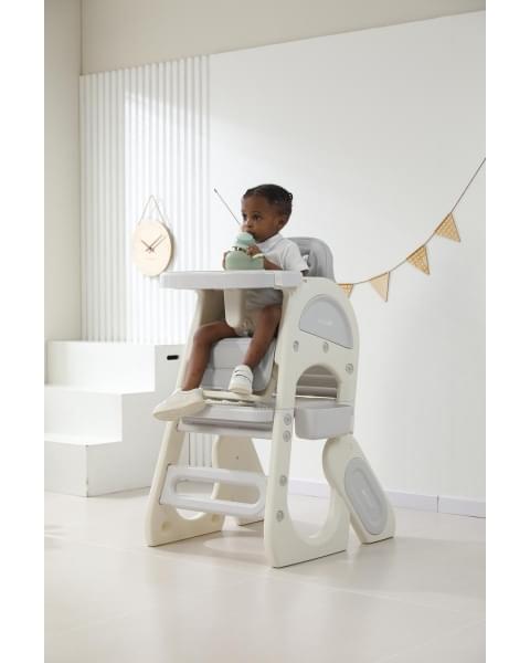 Стул для кормления UNIX Kids Cloud Трансформер (3 in 1) Grey