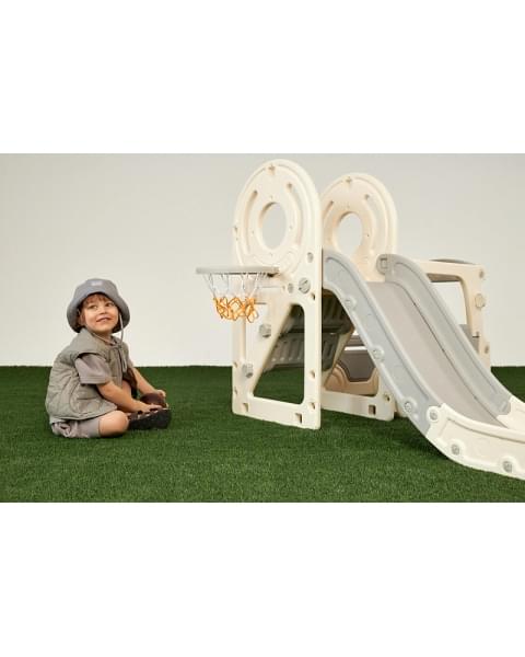 Игровой комплекс с горкой UNIX Kids Bus 171 см Grey