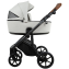 Детская коляска Roan Bass Next Кожа 2.0 3 в 1 с автокреслом Tutis Elo Lux EduSky Black BNL/70/2 Island Stone /Black/ руч.Коричневый
