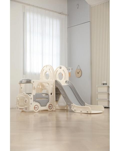 Игровой комплекс с горкой UNIX Kids Bus 171 см Grey