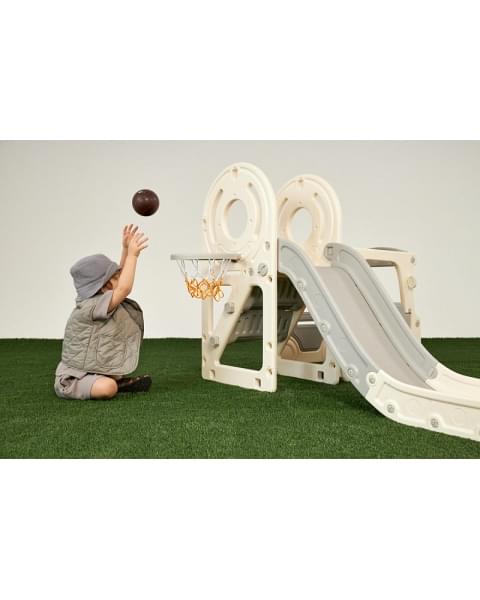 Игровой комплекс с горкой UNIX Kids Bus 171 см Grey