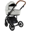 Детская коляска Roan Bass Next Кожа 2.0 3 в 1 с автокреслом Tutis Elo Lux EduSky Black BNL/70/2 Island Stone /Black/ руч.Коричневый