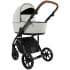 Детская коляска Roan Bass Next Кожа 2.0 3 в 1 с автокреслом Tutis Elo Lux EduSky Black BNL/70/2 Island Stone /Black/ руч.Коричневый