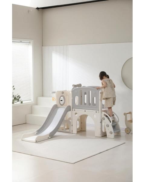 Игровой комплекс с горкой UNIX Kids Star Grey