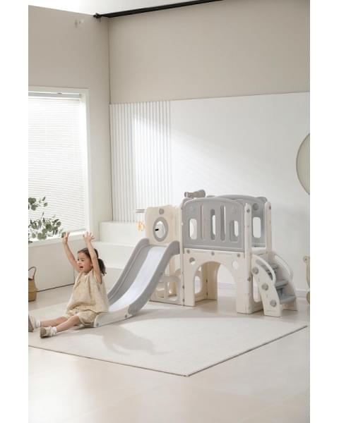 Игровой комплекс с горкой UNIX Kids Star Grey