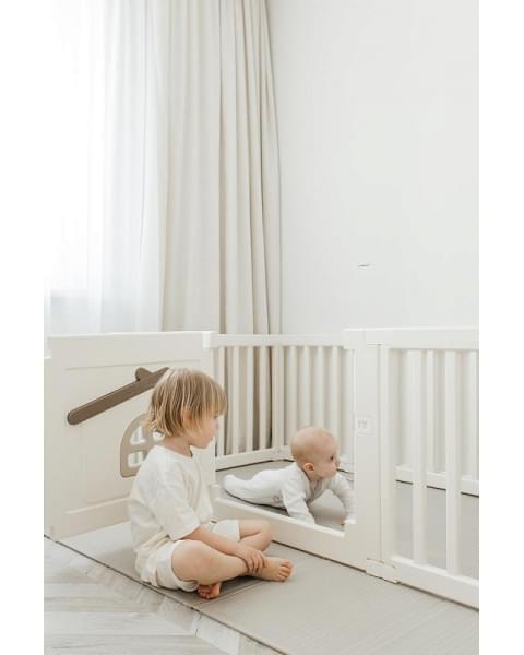 Большой детский игровой манеж UNIX Kids Classic Tree House 150 x 180 Camel