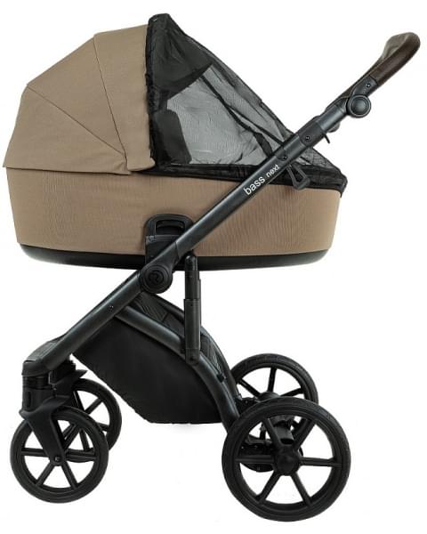 Детская коляска Roan Bass Next 2.0 3 в 1 с автокреслом Tutis Elo Lux EduSky Black BSN/42/2 Mocha Mousse/Black/руч.Cappuccino