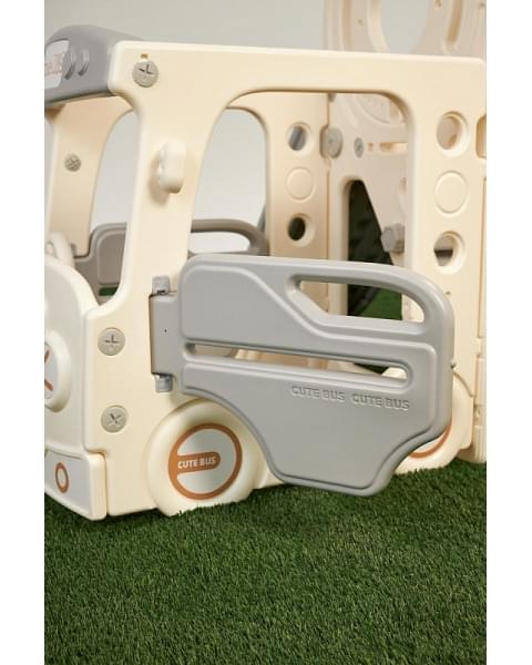Игровой комплекс с горкой UNIX Kids Bus 171 см Grey