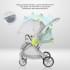 Детская прогулочная коляска Farfello Fest Lux Светло-серый/Light grey FL-14 цветная рама