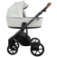 Детская коляска Roan Bass Next Кожа 2.0 3 в 1 с автокреслом Tutis Elo Lux EduSky Black BNL/70/2 Island Stone /Black/ руч.Коричневый
