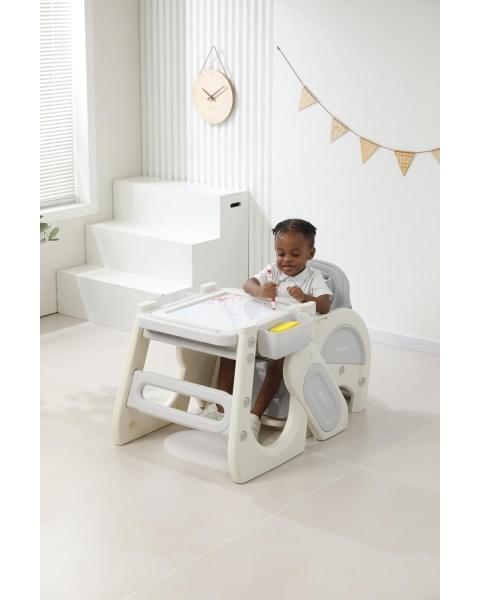 Стул для кормления UNIX Kids Cloud Трансформер (3 in 1) Grey
